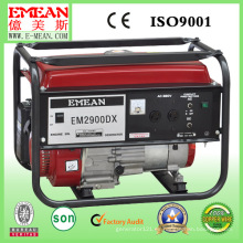 Generador de gasolina monofásico de gasolina 2kw-6kw con CE